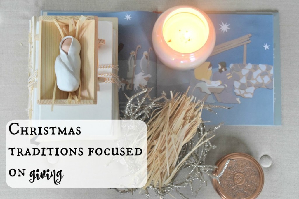 Christmas Traditions focused on Christ with The Giving Manger