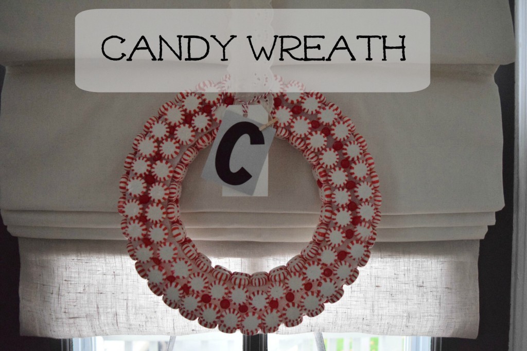 christmas candy wreath