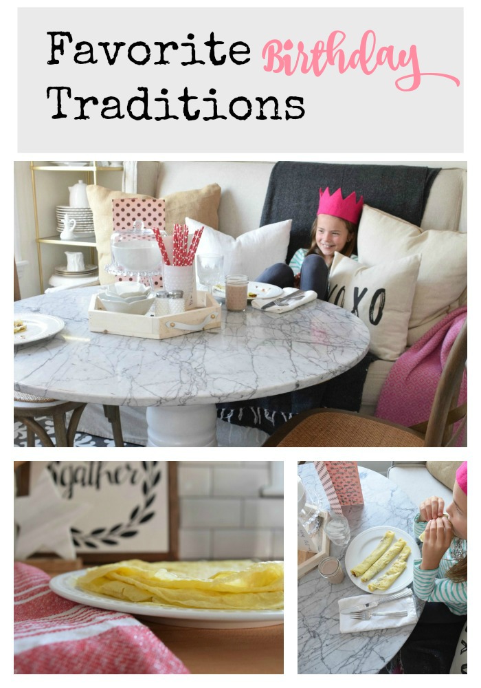 birthday traditions and crepe recipe