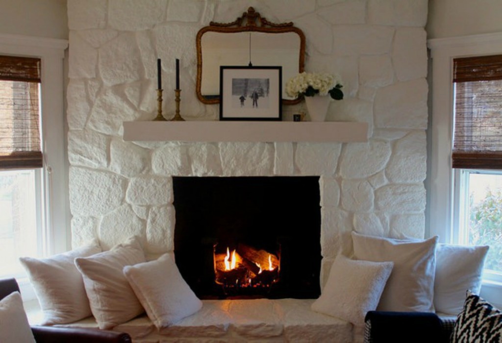 Painted white fireplace inspiration