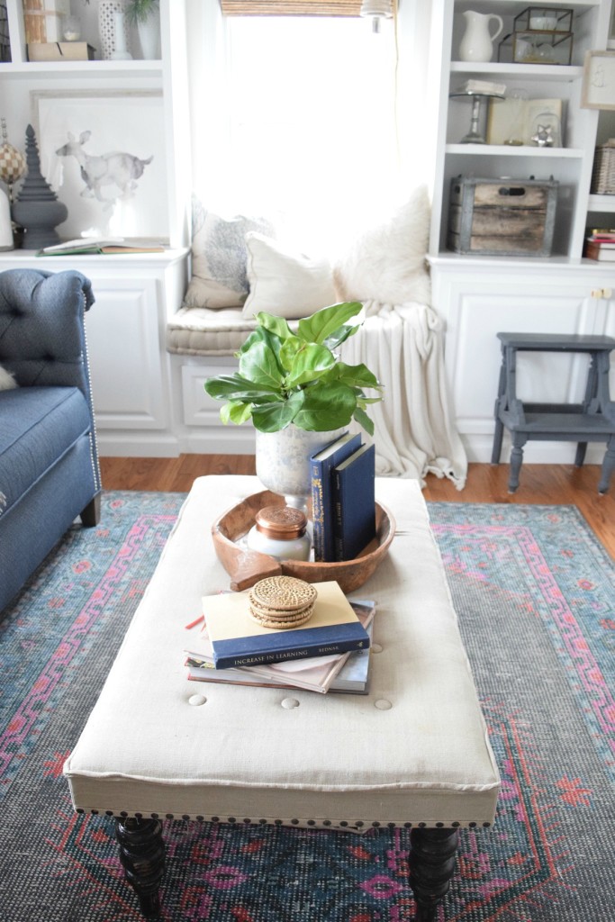 Favorite ottoman on Nesting with Grace Instagram