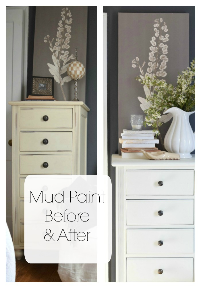 Painting with mud paint and chalk paint DIY