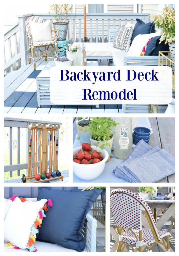 backyard ideas and deck painted