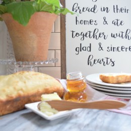 homemade bread and mothers day gift