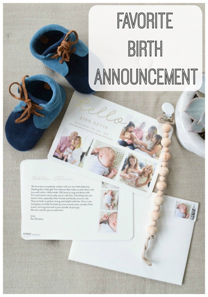 Baby Birth Announcement Ideas