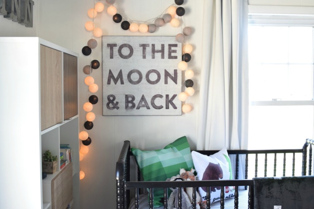 baby boy nursery to the moon and back and lights 2