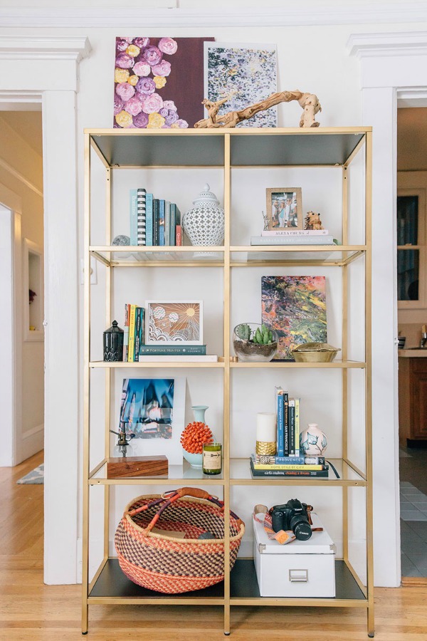 Bookcase styling- What I learned from a FB comment