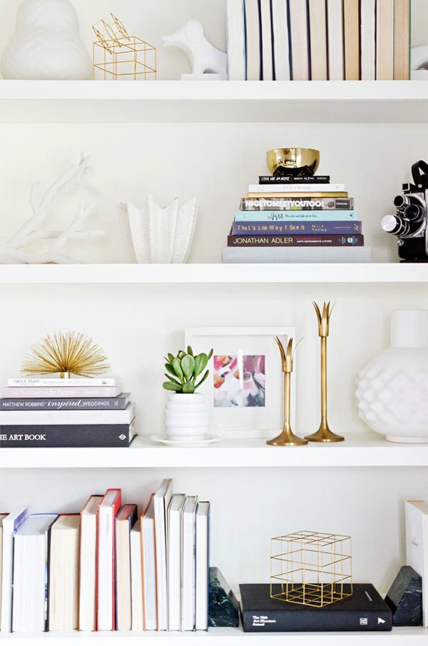Bookcase styling- What I learned from a FB comment