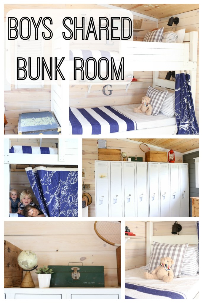 Boys Bedroom Ideas shared space with bunk beds
