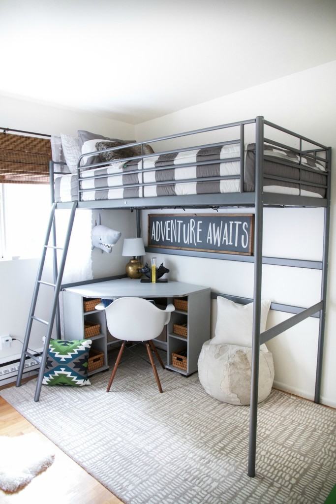 Kids Space boys bunk bed room on a budget