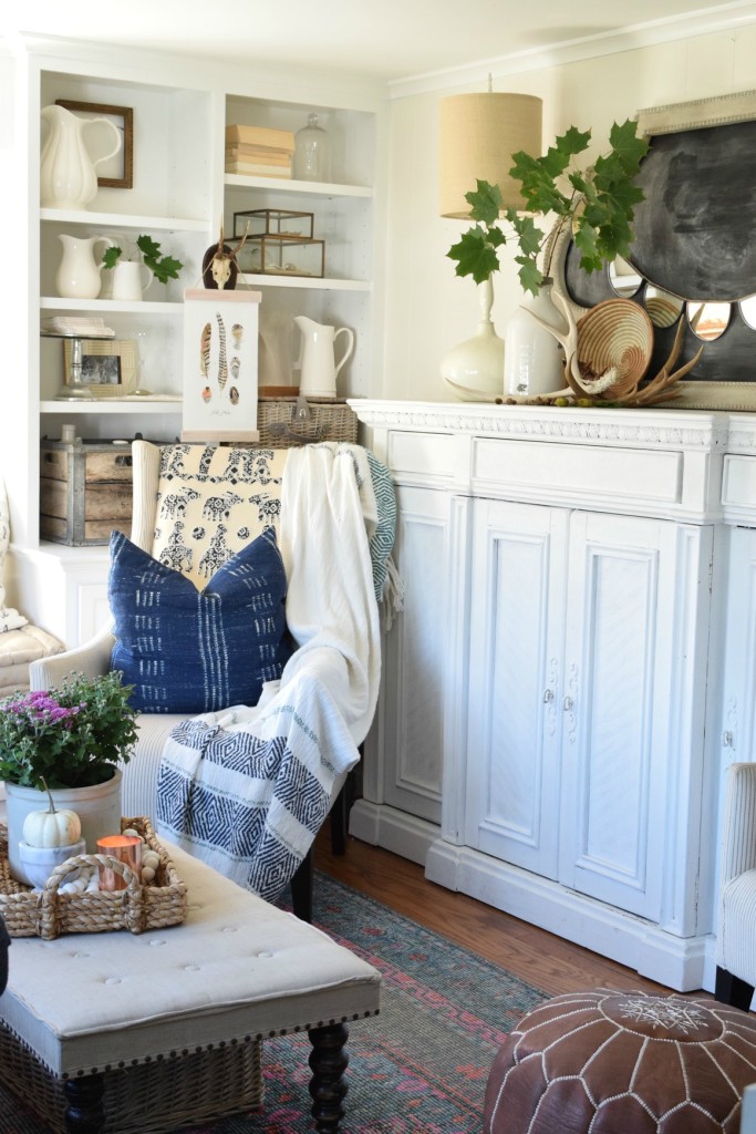 Fall Home Decor Ideas and Eclectic Vintage Fall Home Tour