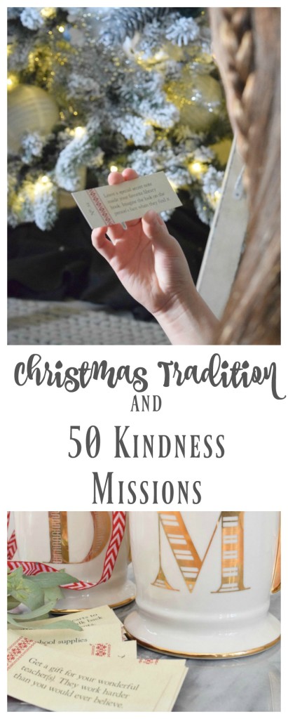 Christmas Traditions- Book focused on Kindness and 50 Missions to accomplish!