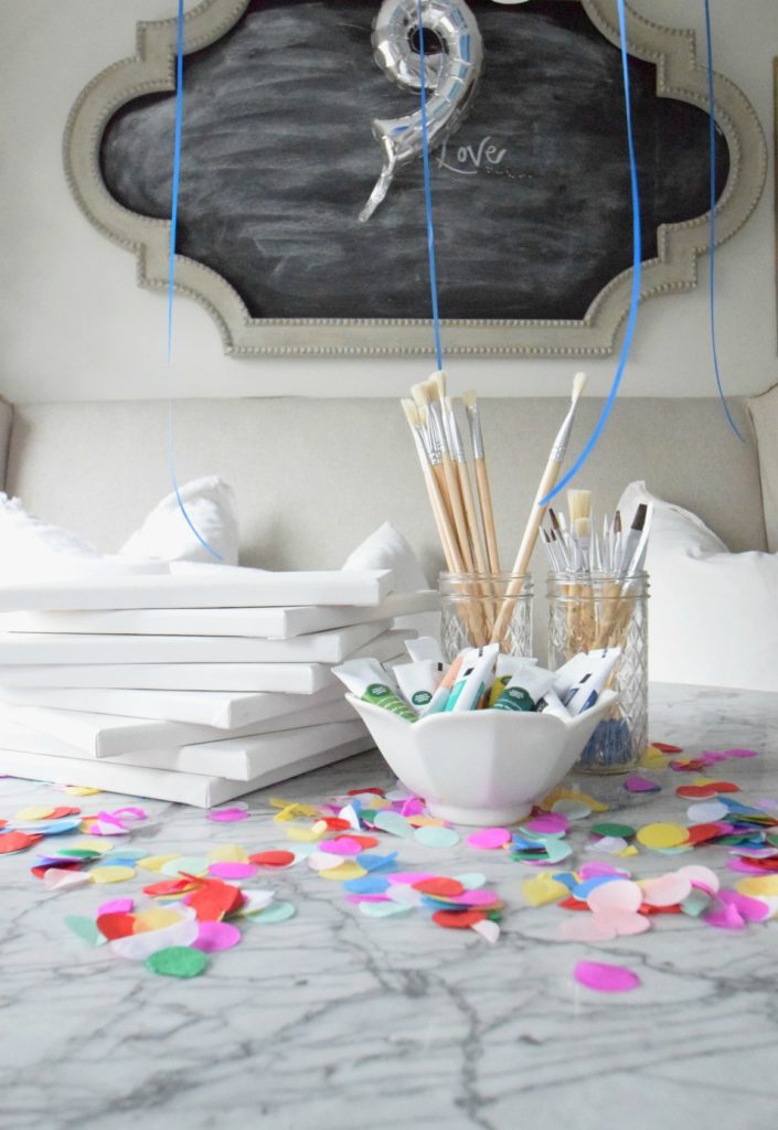 Paint Night- Birthday Party Ideas for Girls