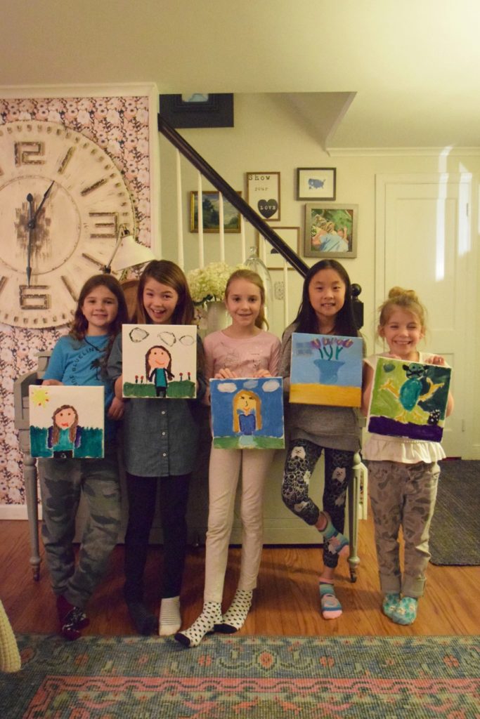 Paint Night- Birthday Party Ideas for Girls