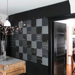 Friday Favorites- Checkboard Chalkboard Statement Wall