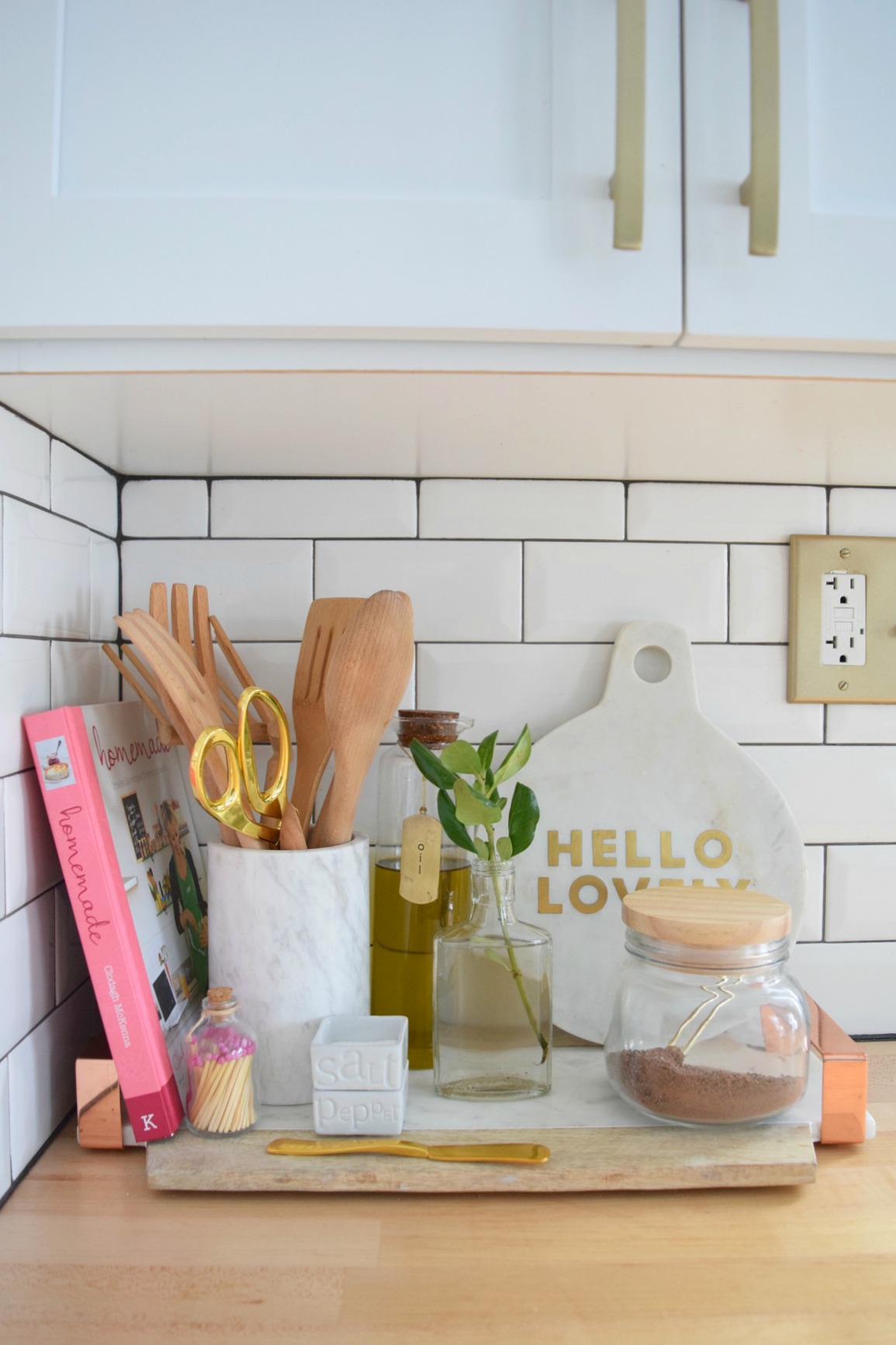 Kitchen Details- What we keep on our kitchen counters - Nesting With Grace