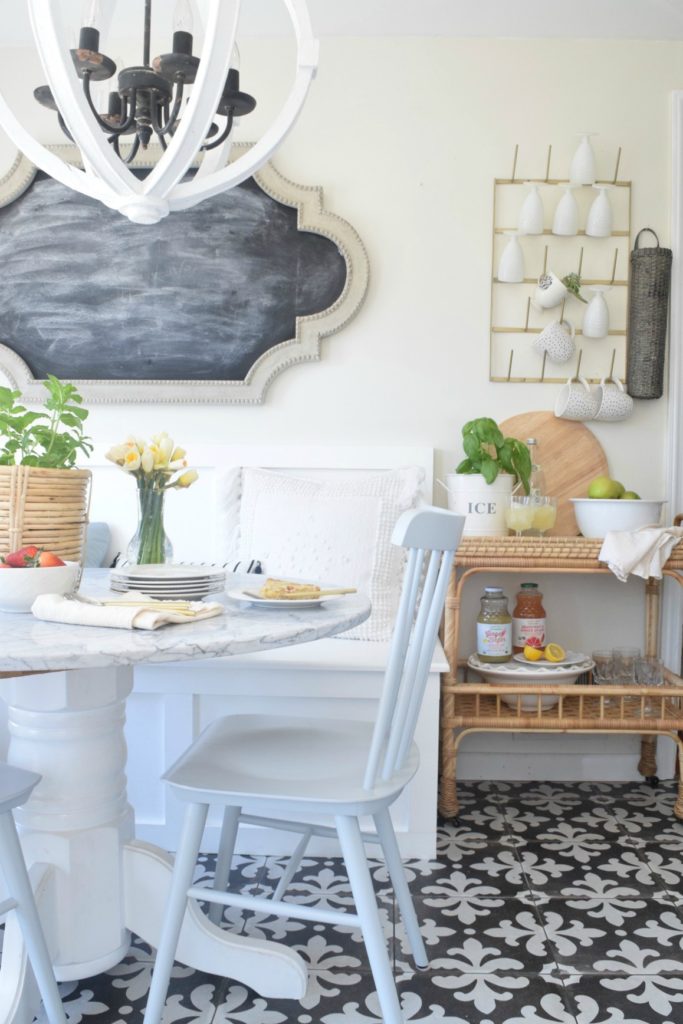Built-in Kitchen Banquette Reveal - Nesting With Grace