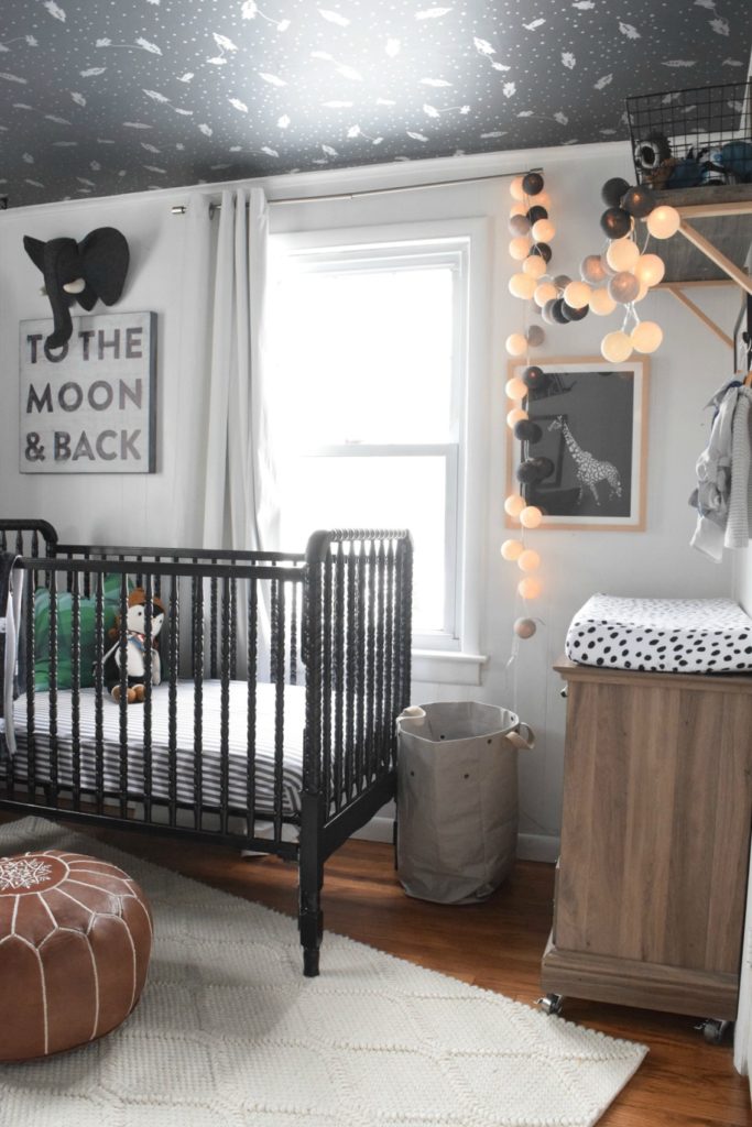 Nursery- Baby Boy Nursery- How to paint a crib and seal it.