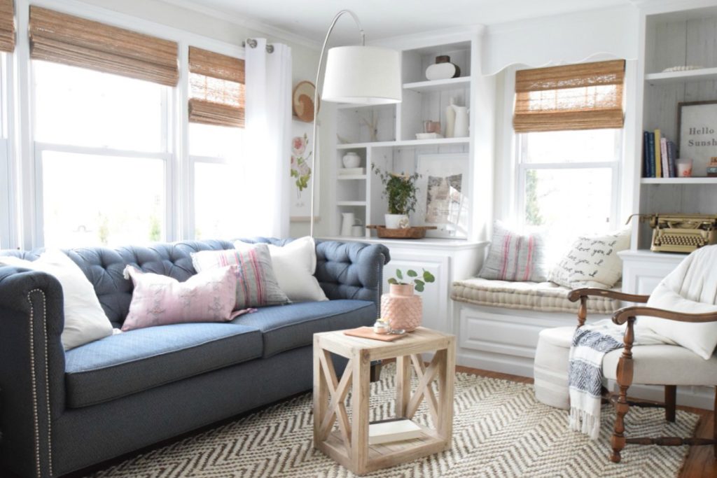 Spring Home Decor Ideas- Bright Living Room Ideas