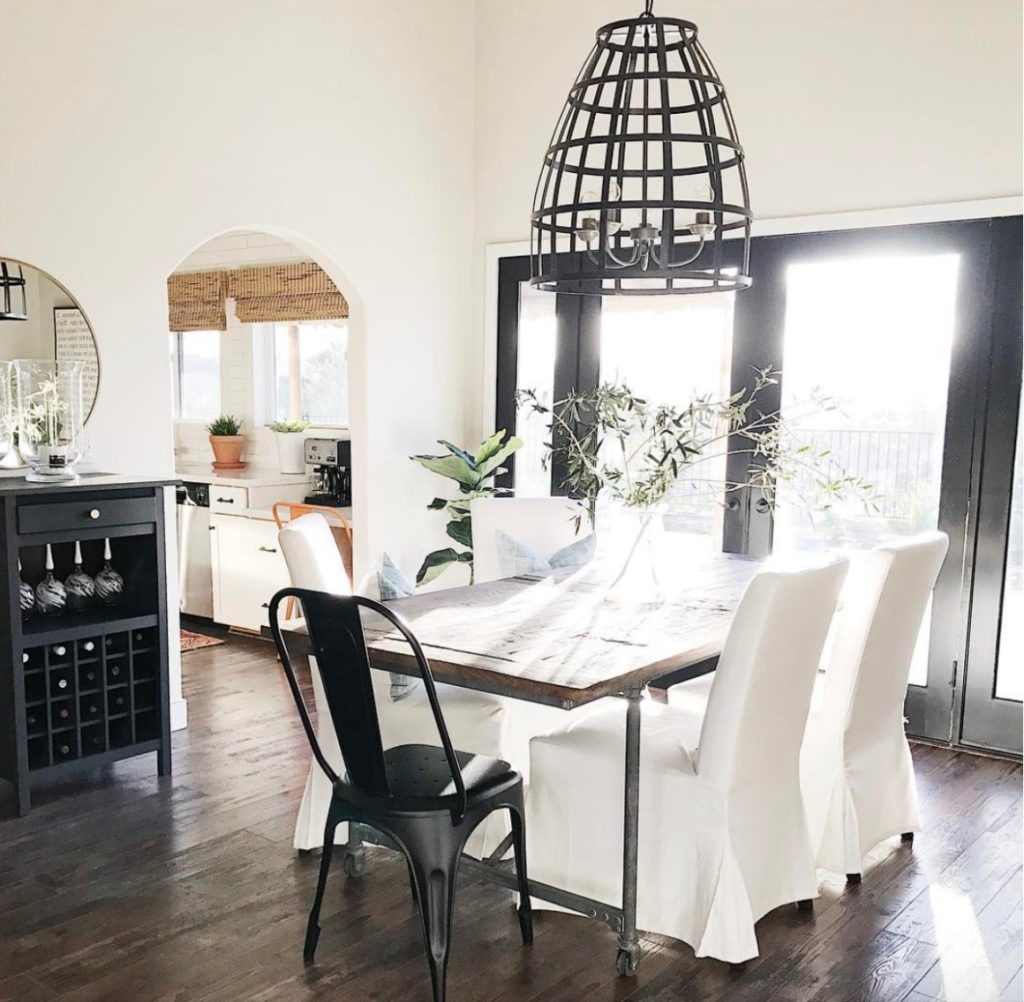 Home Tour- Michelle Janeen Bright White California Home- Dining Room