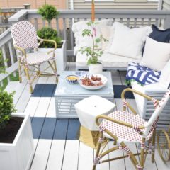 Outdoor Casual Dining and on our Painted Deck- Backyard Entertaining