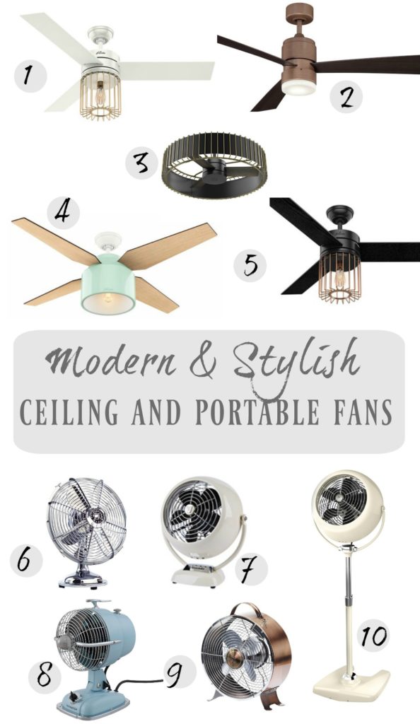 10 Modern and Stylish Ceiling Fans and Portable Fans