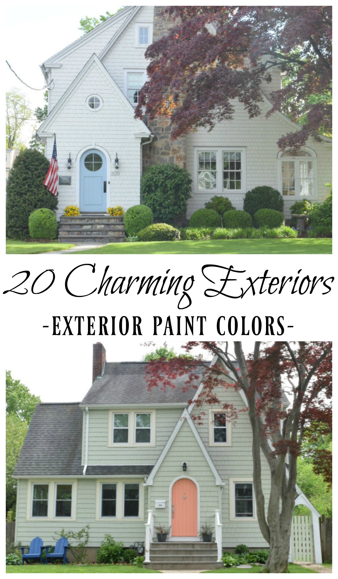 20 Charming Exteriors and Exterior Paint Colors