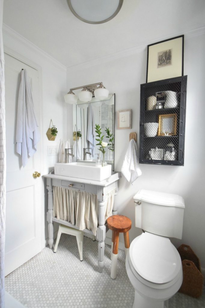 Small Bathroom Ideas- Storage in our Tiny Cape