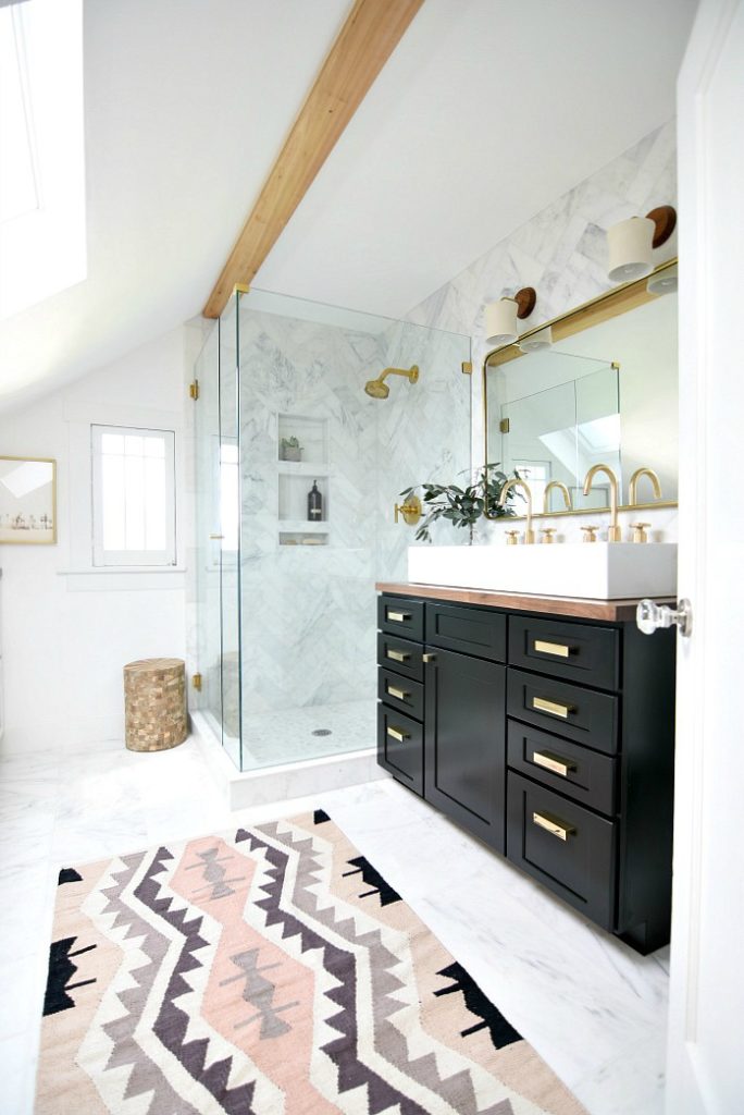 Friday Favorites- Bathroom Remodel- Marble Shower