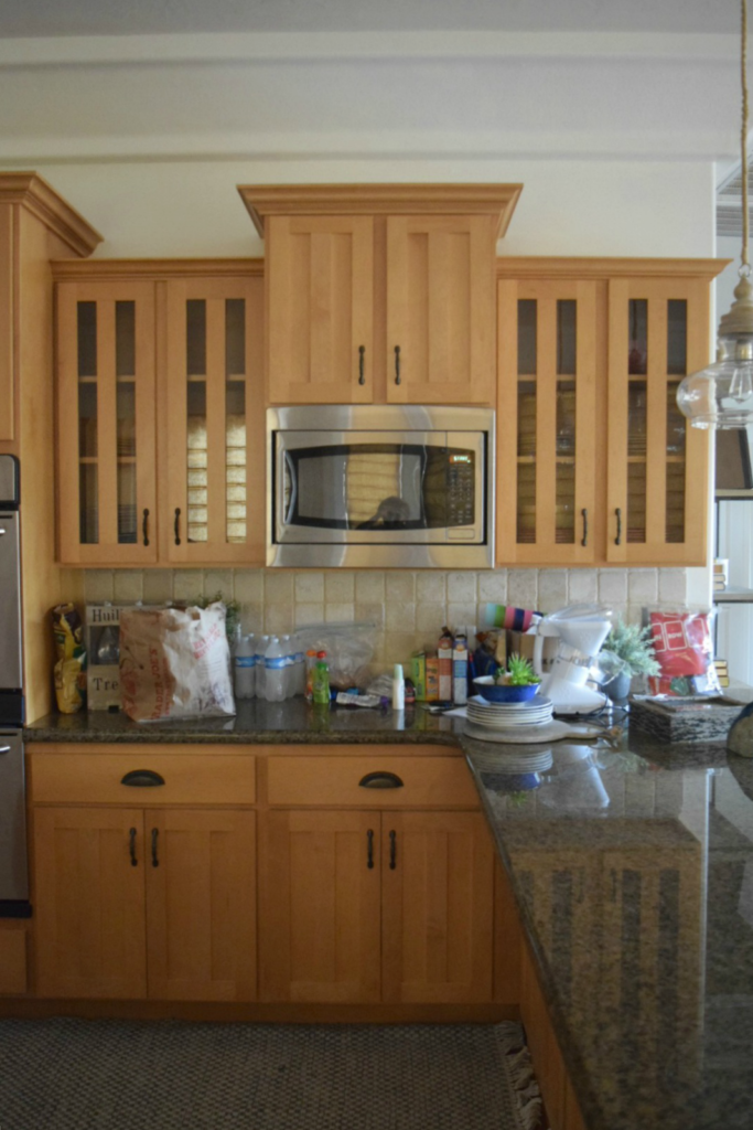 Before Photo- Kitchen Cabinets Update- Simple Ways to Update a Dated Kitchen