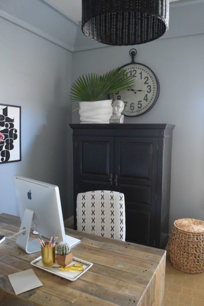 Home Office and Gallery Wall Ideas- Paint Boothbay Gray