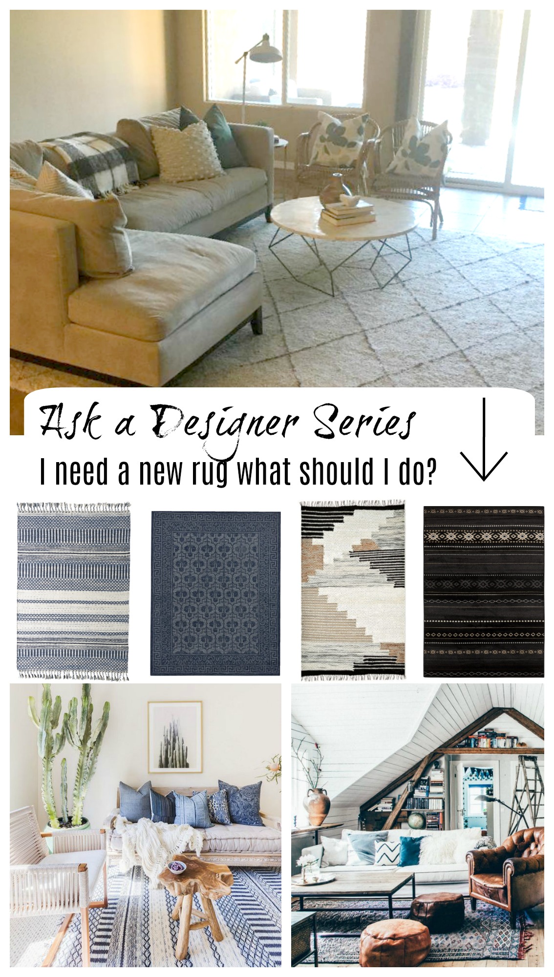 Ask a Designer- What Rug should I do in here?