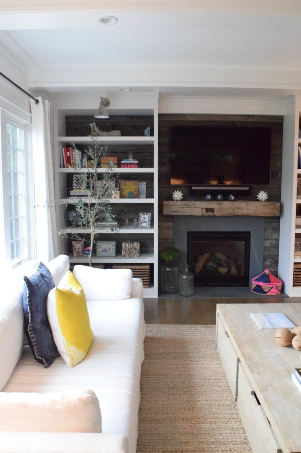 electric fireplace wall units on Changes To Our Front Room Fireplace Plan Nesting With Grace