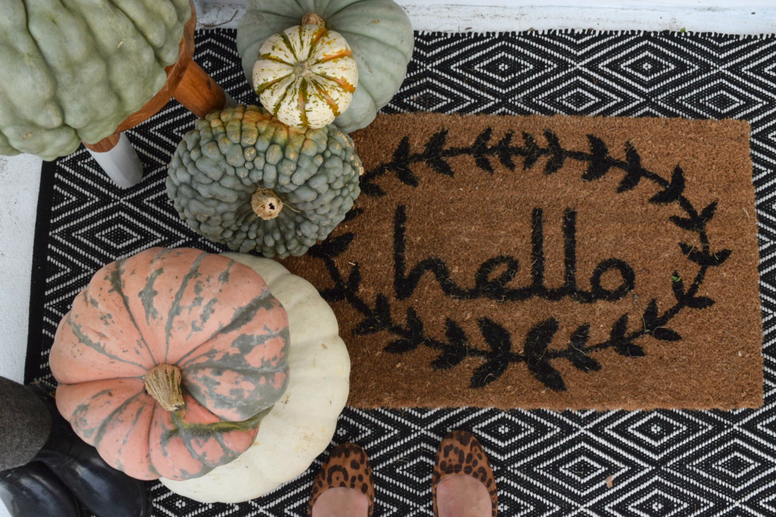 Fall Front Porch Decor- Rich Colors and all the Pumpkins