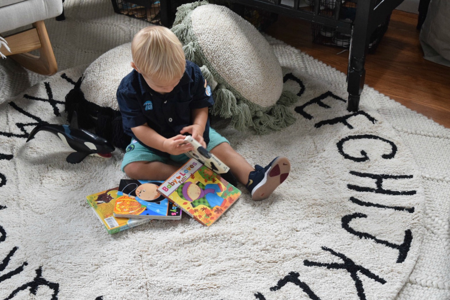 Home Decor Favorites- Washable Rug in Boys Nursery