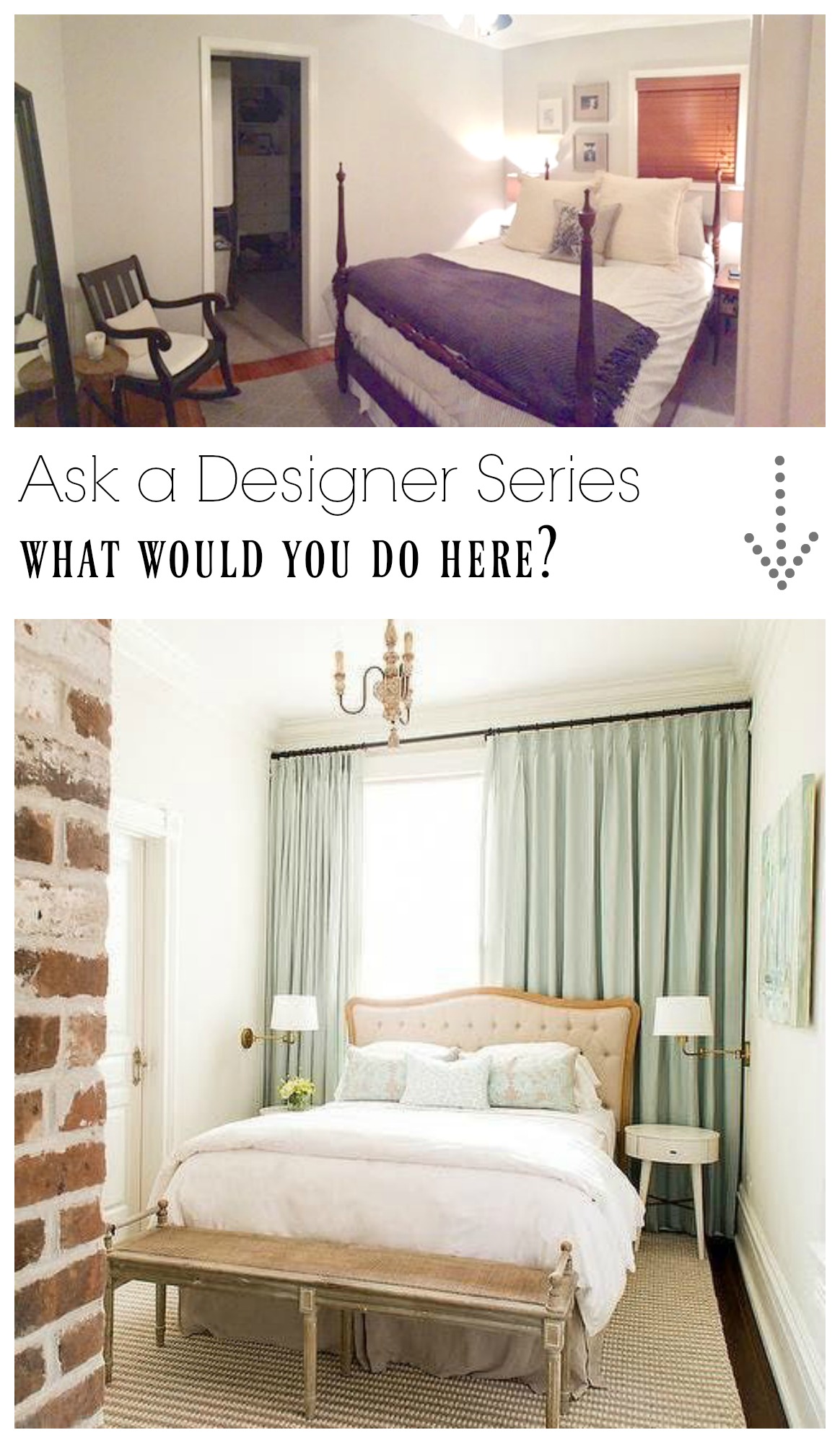 Ask a Designer Series- What would you do with this small bedroom?