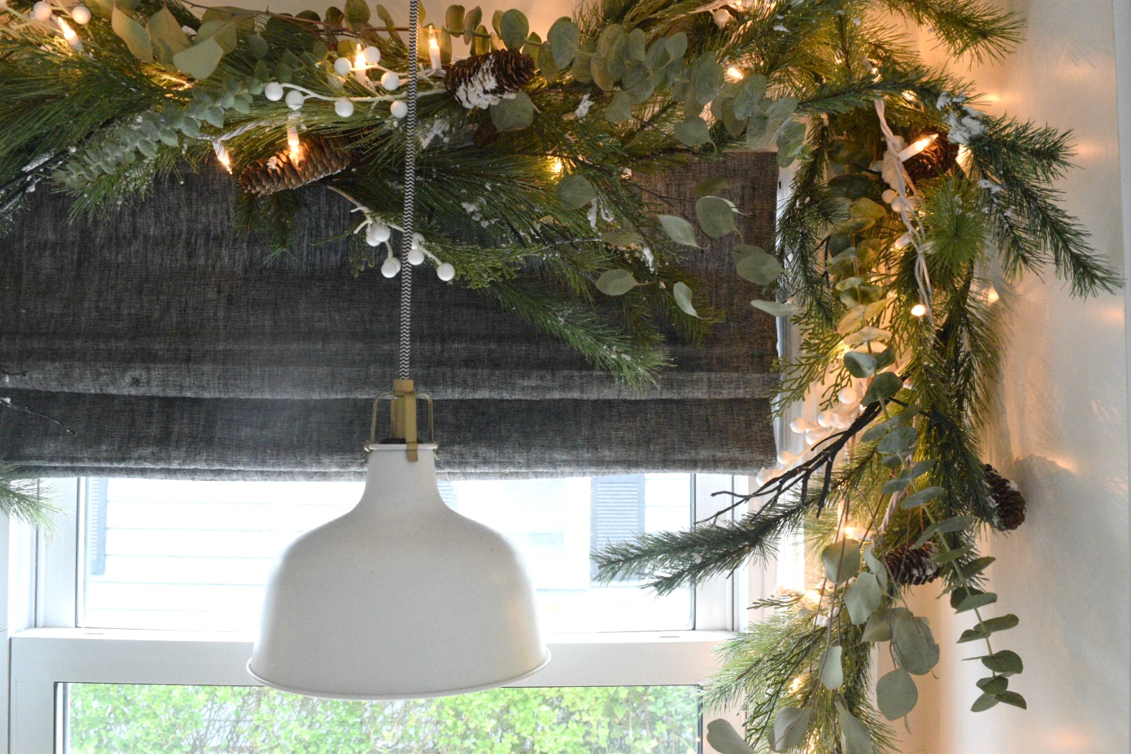 Christmas in our Small Kitchen- Started with Garland