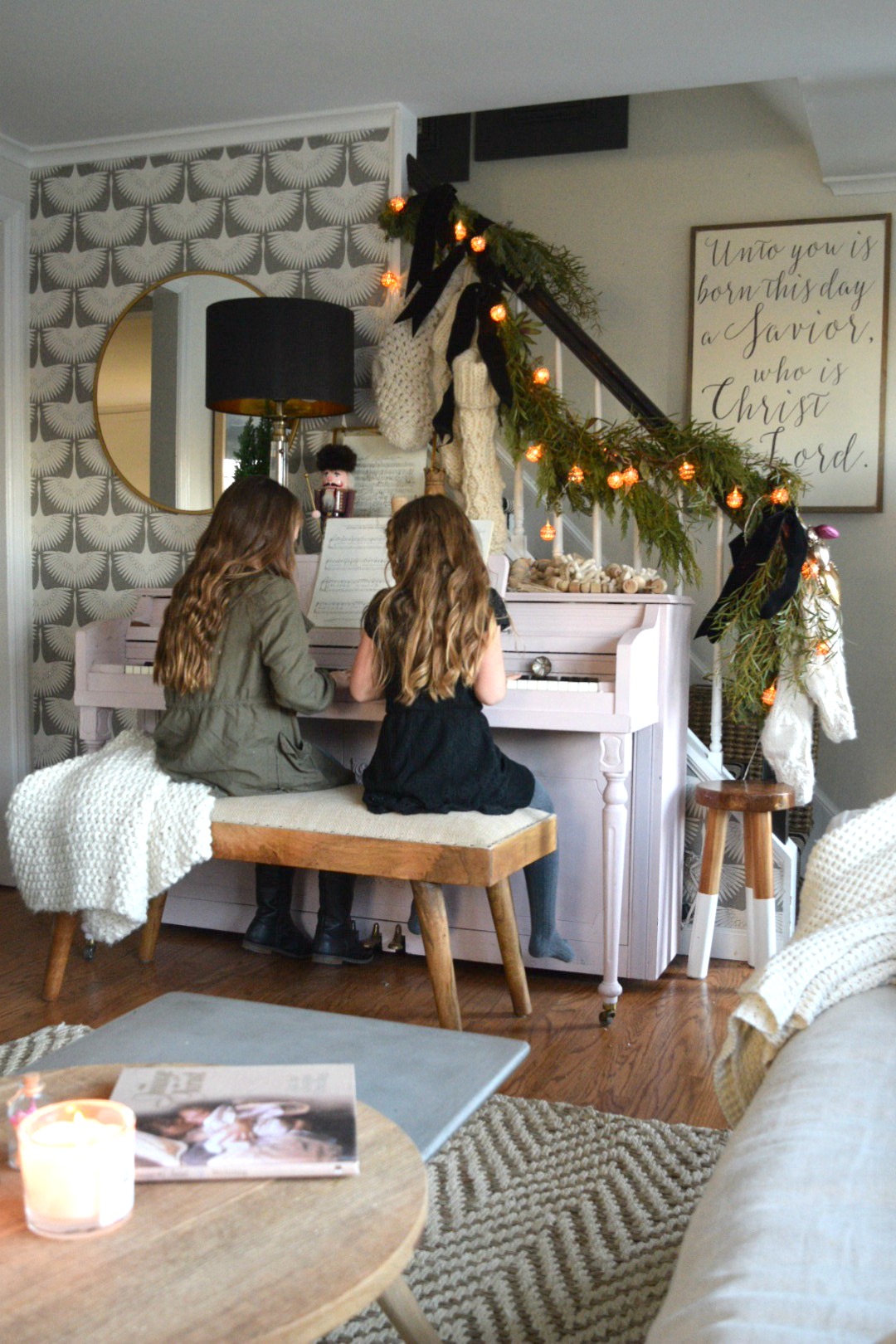 Christmas Ideas for Small Spaces- Small House Ideas- Cape Style Home