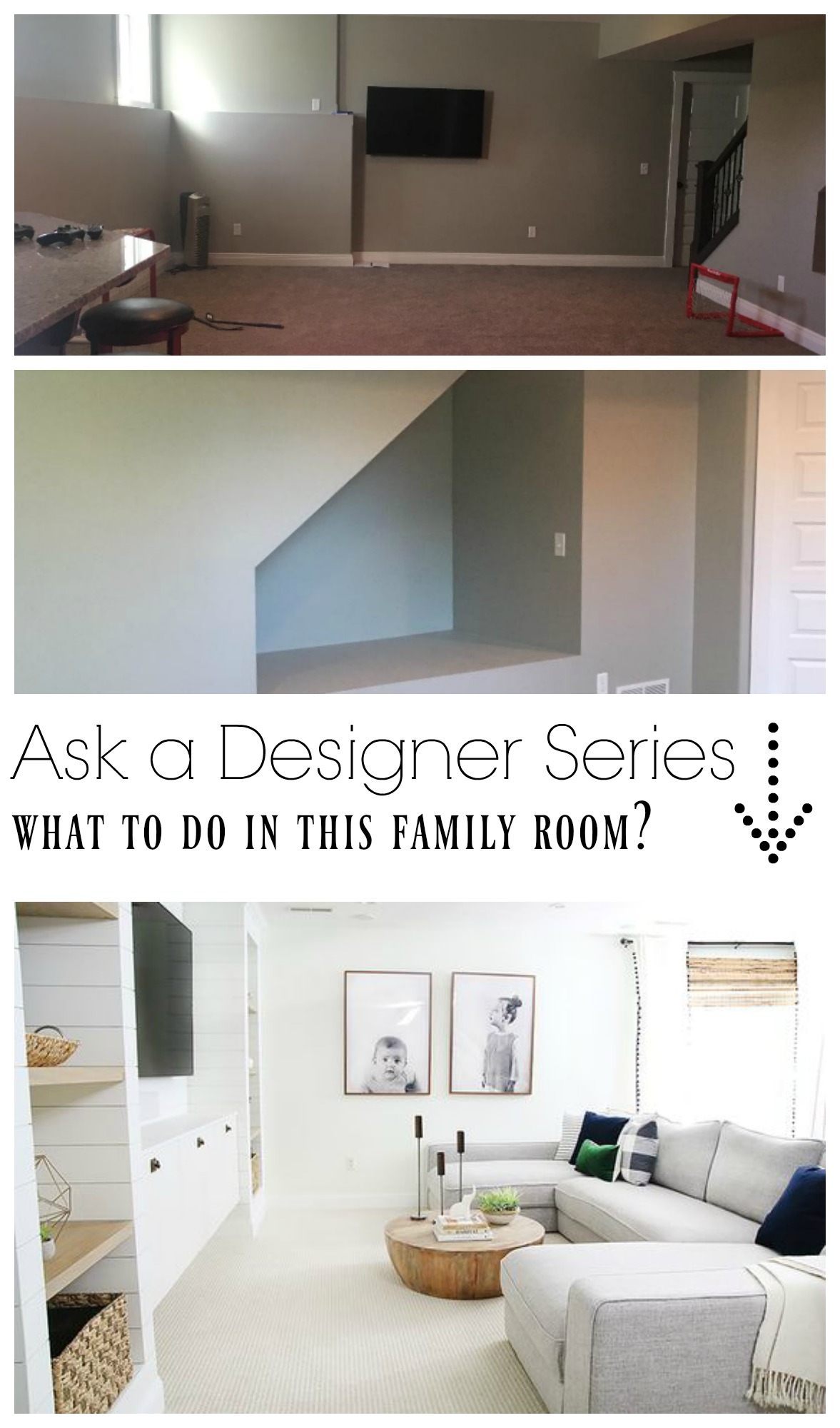 Ask a Designer Series- Ideas for Family Room that is Casual 