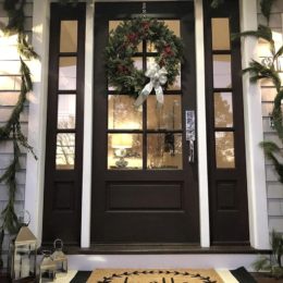 Christmas Decor Ouside- Layerd Doormat Ideas