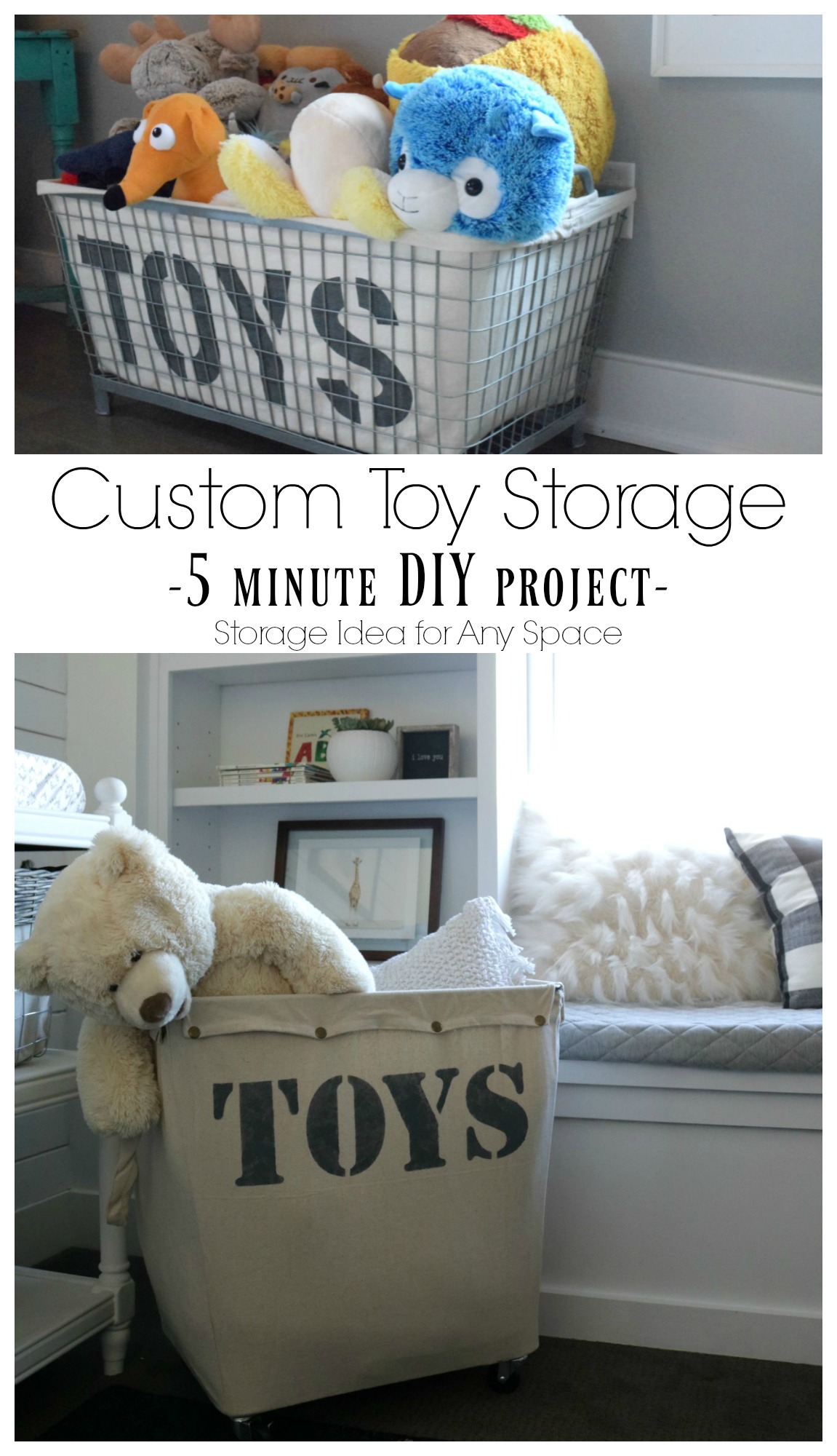 Custom Toy Storage Solution- 5 Minute Project