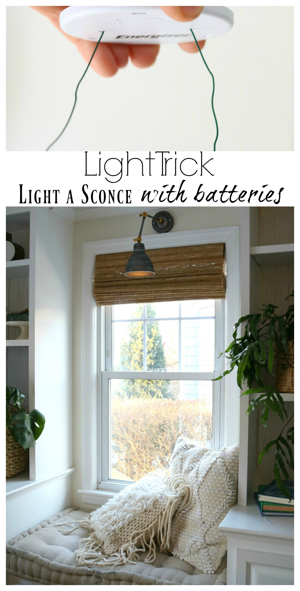 Magic Light Trick-How to add Light to ANY Sconce- No Electrican Required