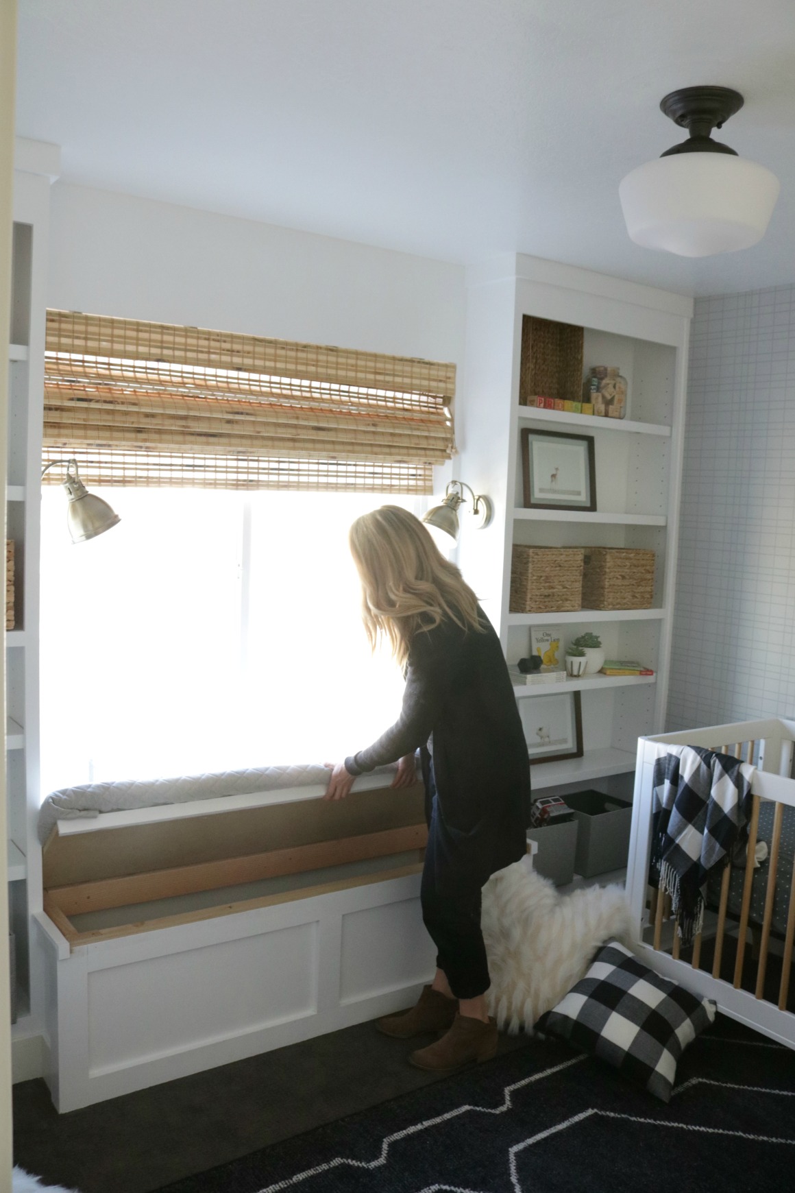 Window Seat and Built-In Bookcase DIY under $150