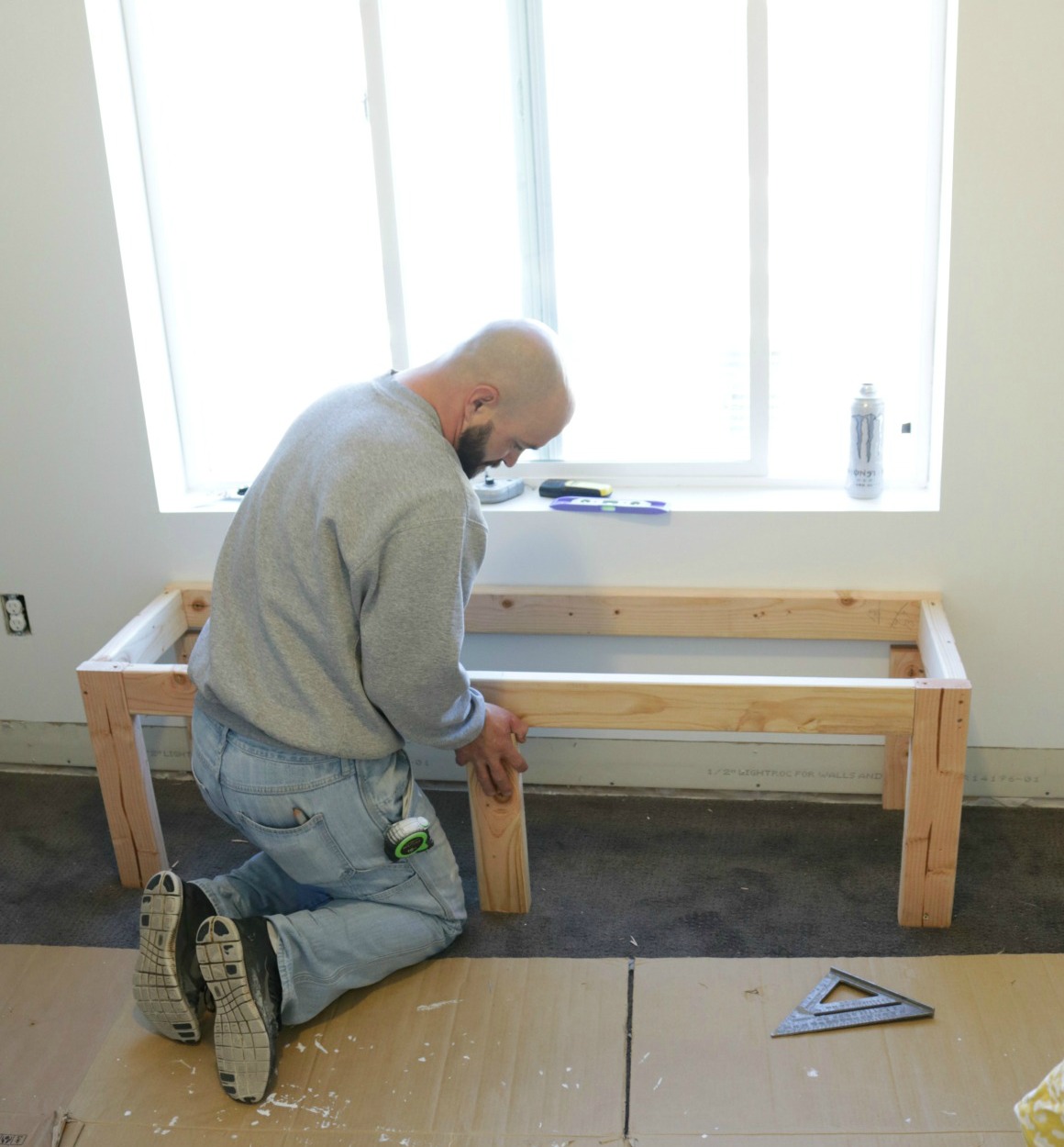 How To Build A Window Seat And Built In, Bookcase With Window Seat Plans