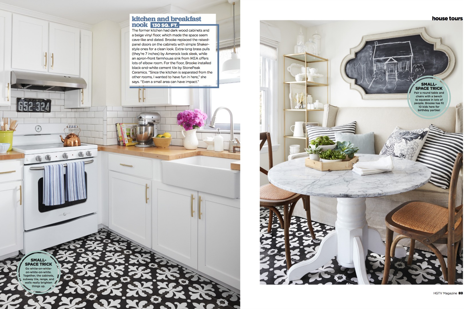 1100 Square Feet HGTV Magazine Feature- Then and NOW!