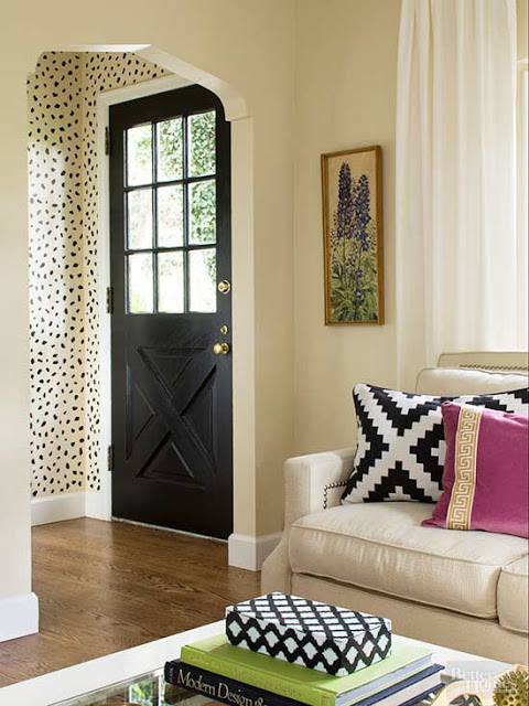 My Five Favorites - Biggest Bang for the Buck Budget Home Projects - Cheetah Wall Stencil - Simple Details