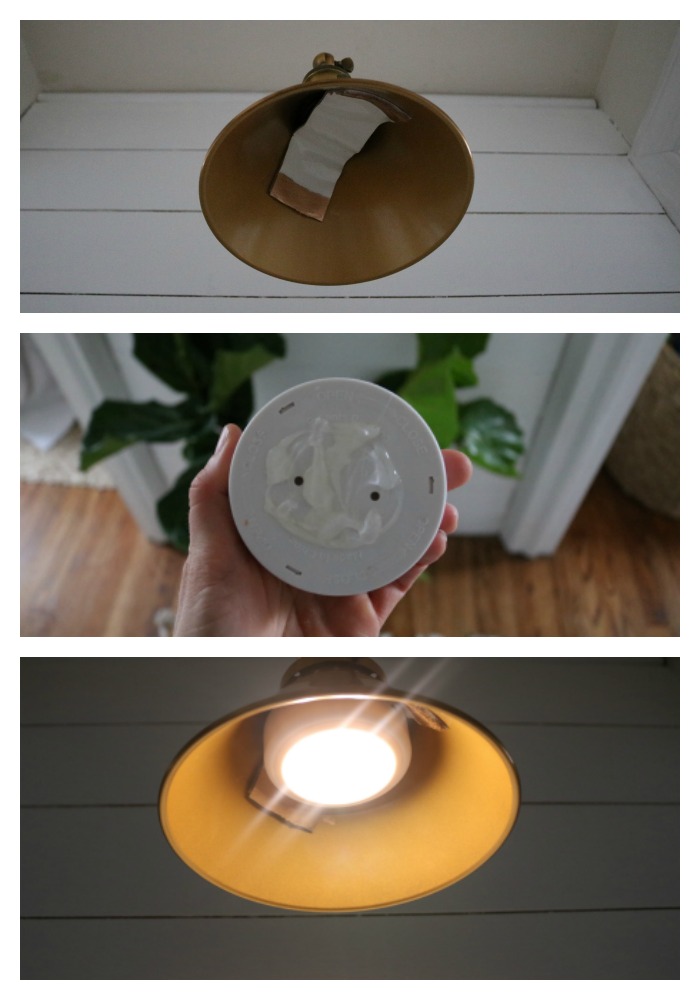 Magic Light Trick-How to add Light to ANY Sconce- No Electrican Required
