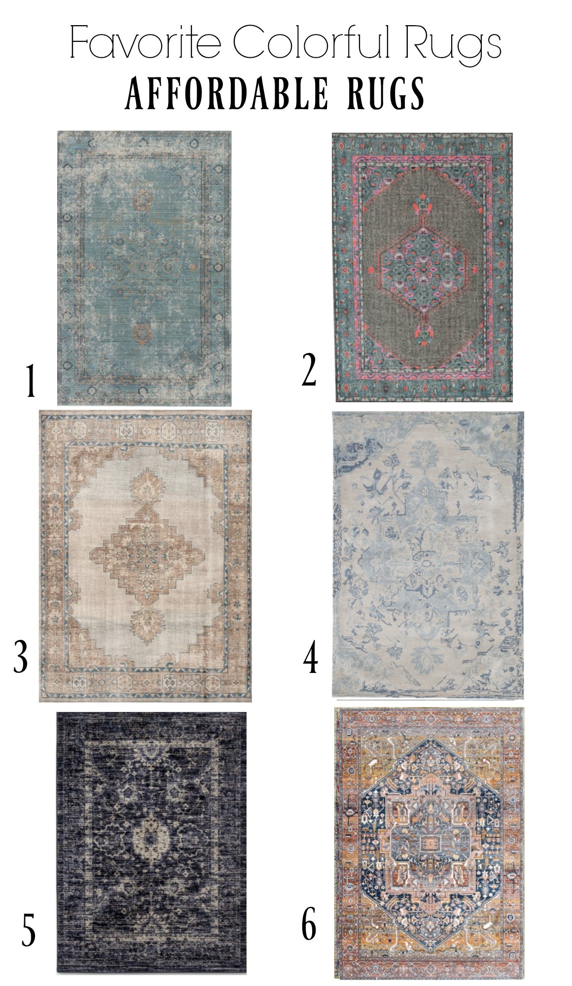 Affordable Colorful Rugs- Timeless Rugs