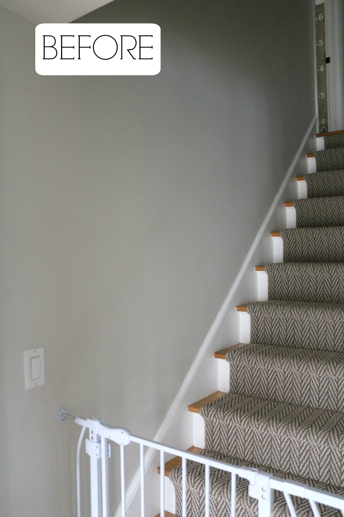 Gallery Wall Tips- Photos up the Staircase