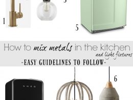 How to Mix Metals and Light Fixtures in the Kitchen